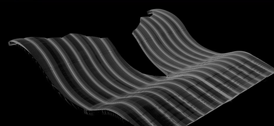 Wireframe chaise longue